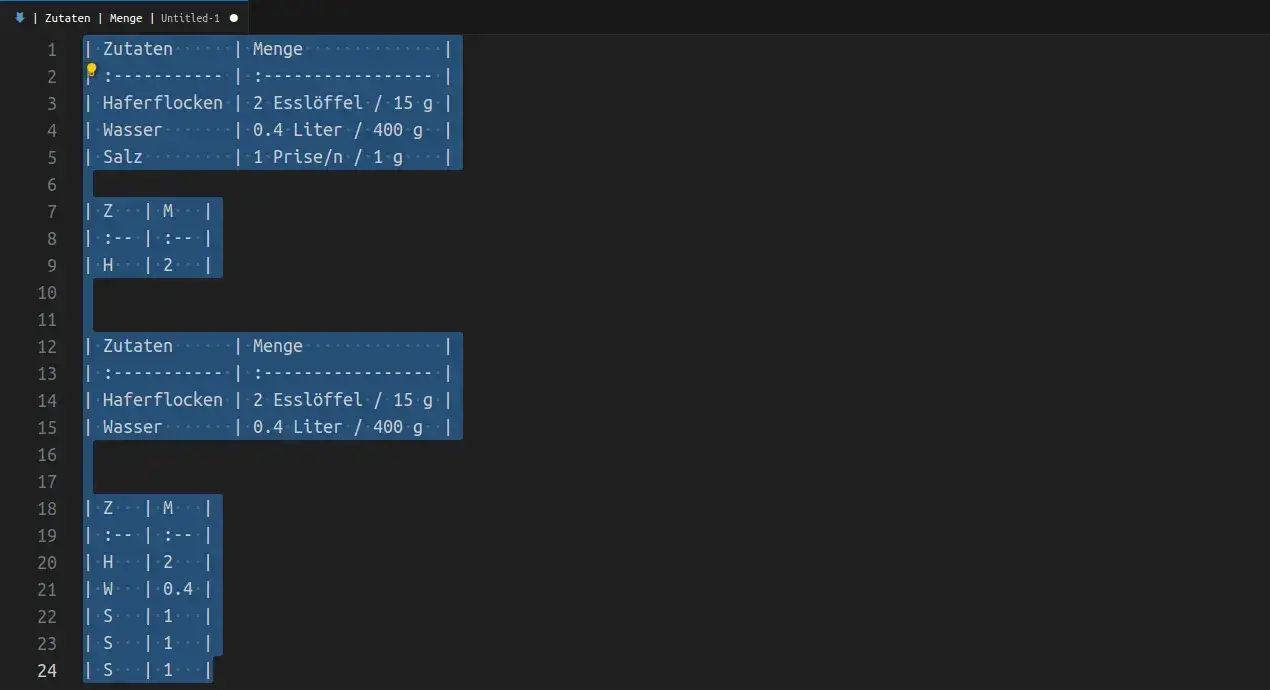 concatenate tables
